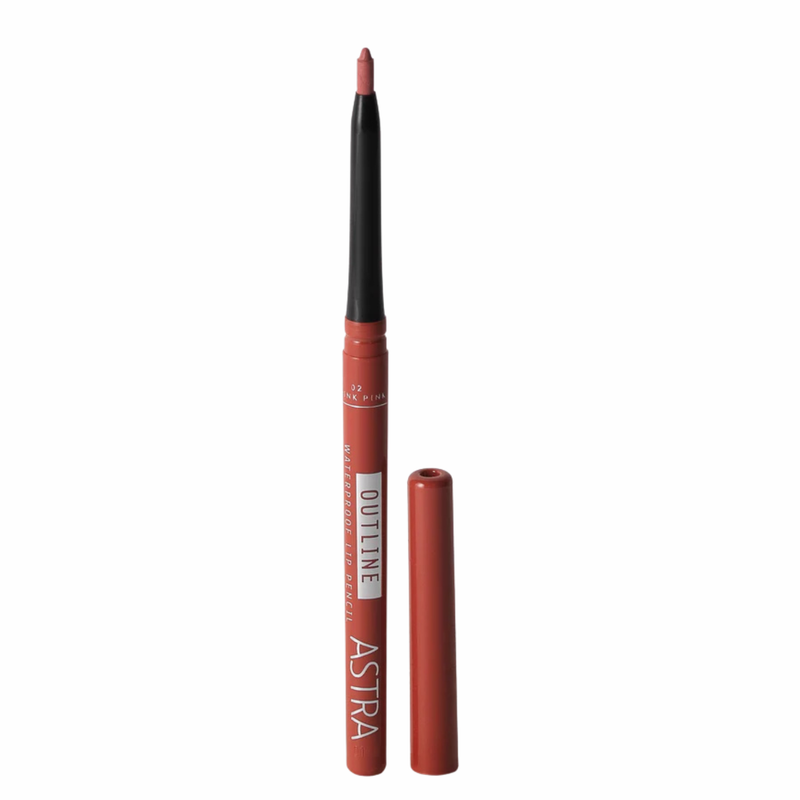 Astra Make Up Outline Waterproof Lip Pencil Think Pink