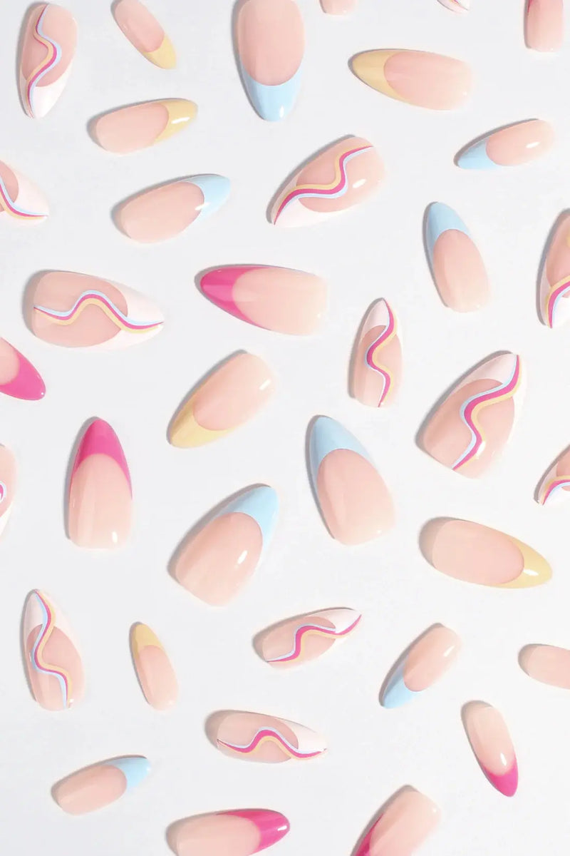 Bonmuz Press-On Nails Flamingo Dash