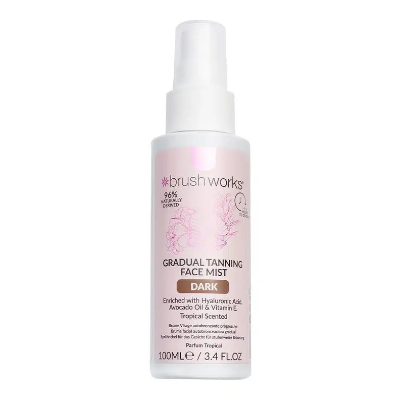 Brushworks Gradual Tanning Face Mist Dark