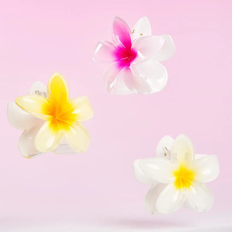 Brushworks Tropical Flower Claw Clips 3 Pack