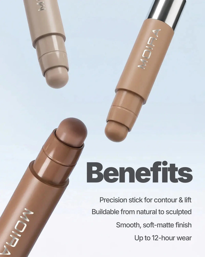 Moira Precision Sculpt Stick Bronzer & Contour 001 Silk