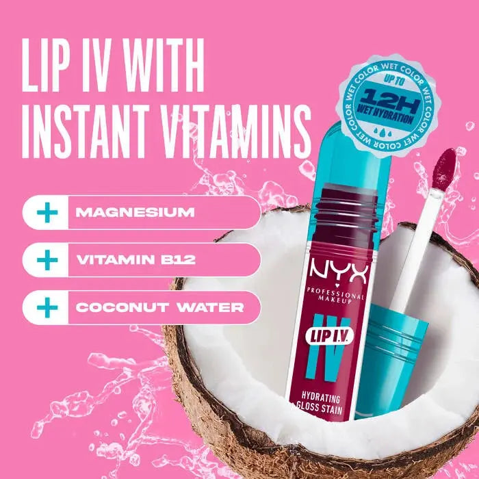 NYX Professional Makeup Lip IV Hydrating Gloss Magenta Mist