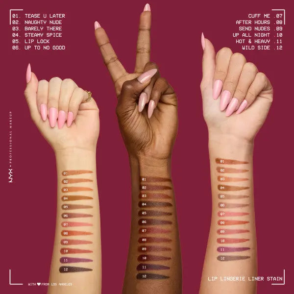 NYX Professional Makeup Lip Lingerie Lip Liner Stain Tease U Later