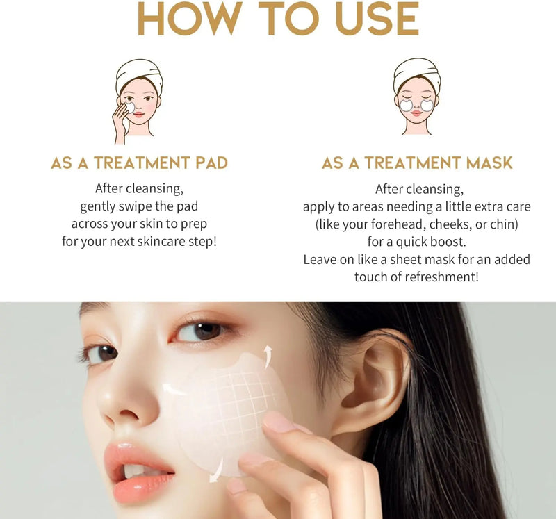 OOTD Glass Skin Rice Water Toner Pad