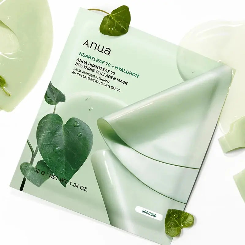 Anua Heartleaf 70 Soothing Collagen Mask 4-Pack