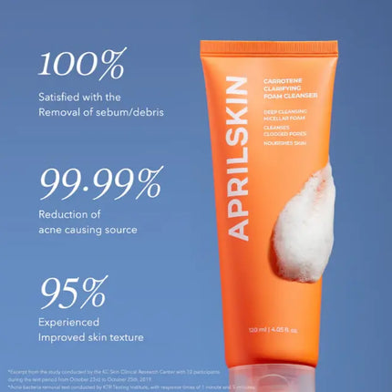 APRILSKIN Real Carrotene Acne Foam Cleanser