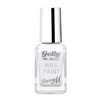 Barry M Gelly Hi Shine Nail Paint Cotton White