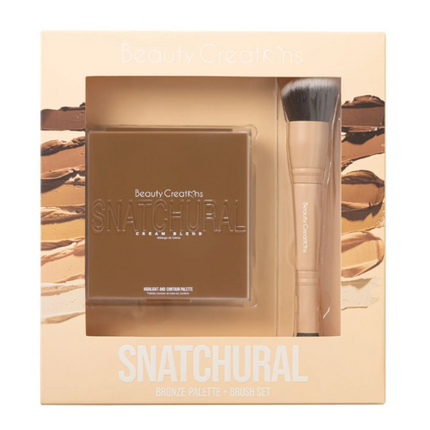 Beauty Creations Snatchural Bronze Palette + Brush Set