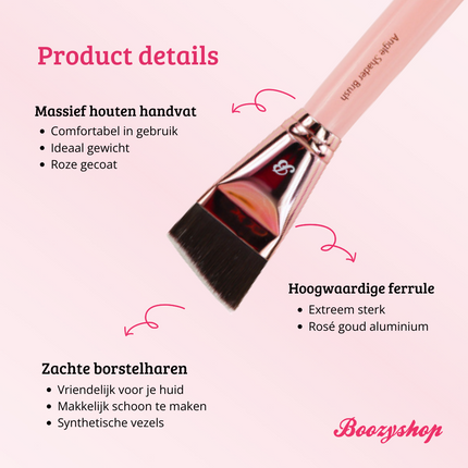 Boozyshop Pink & Rose Gold Angle Shader Brush