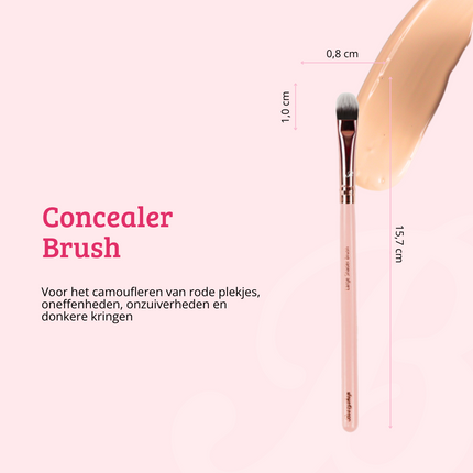 Boozyshop Pink & Rose Gold Concealer Brush