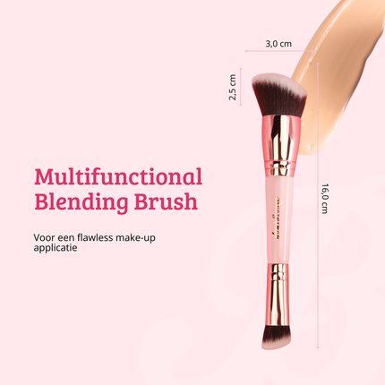 Boozyshop Soft Pink & Gold Multifunctional Blending Brush