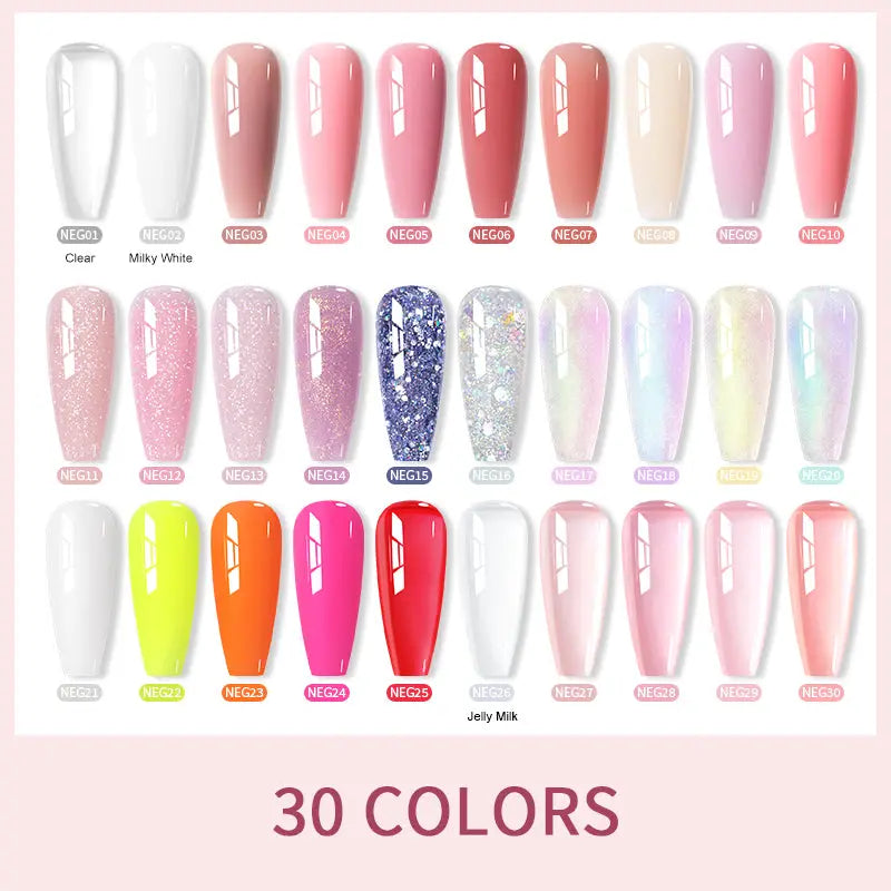 Born Pretty Pure Color & Glitter Non Stick Hand Extension Gel NEG09