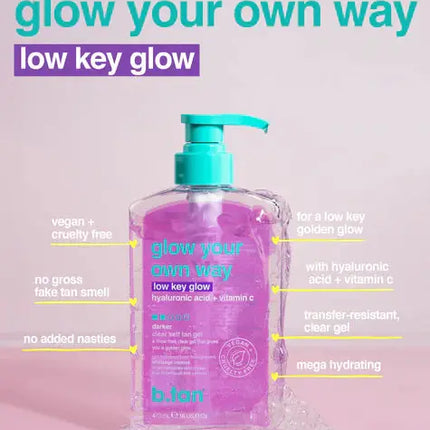 B.tan Glow Your Own Way Low Key Glow Self Tan Gel