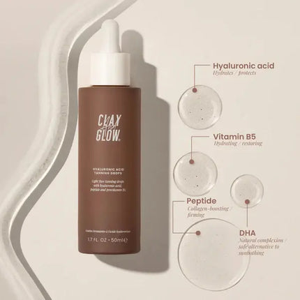 Clay And Glow Hyaluronic Acid Tanning Drops