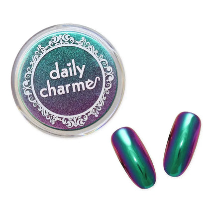 Daily Charme Chameleon Color Shifting Chrome Powder Artemis Green