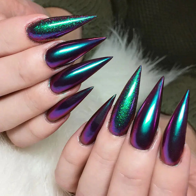 Daily Charme Chameleon Color Shifting Chrome Powder Artemis Green