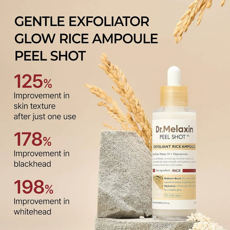 Dr. Melaxin Peel Shot Exfoliant White Rice Ampoule