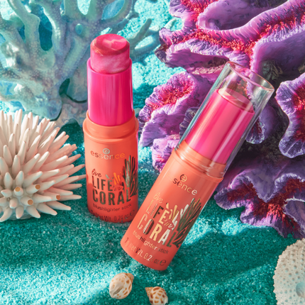 Essence Live LIFE in CORAL Blushlighter Stick 01 Glowin' Coraltastic, Baby!