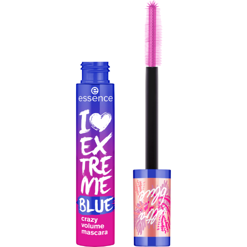 Essence Live LIFE in CORAL I Love Extreme Blue Crazy Volume Mascara 01 Blue-tiful Corals!