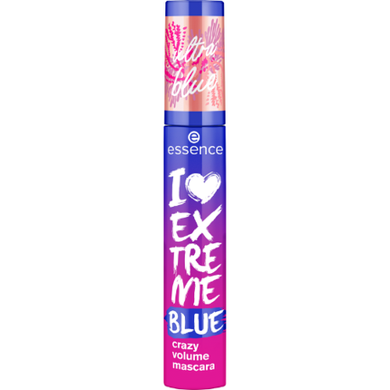 Essence Live LIFE in CORAL I Love Extreme Blue Crazy Volume Mascara 01 Blue-tiful Corals!