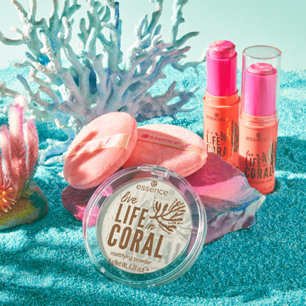 Essence Live LIFE in CORAL Mattifying Powder 01 Smilin' From Shore To Reef!