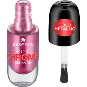 Essence Satin Chrome Nail Polish 03 Meta Maroon