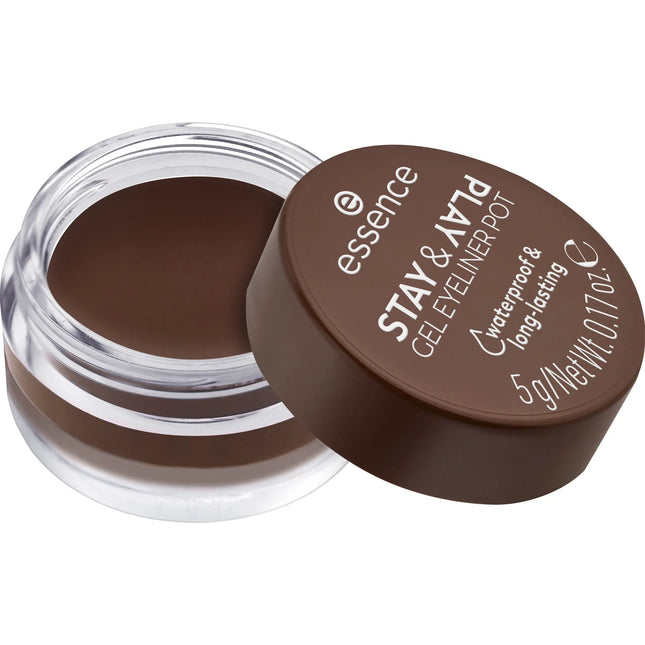 Essence Stay & Play Gel Eyeliner Pot 02 Brown