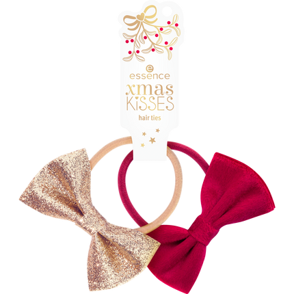 Essence Xmas Kisses Hair Ties 01 Mistletoe's Bow, Kiss Below!