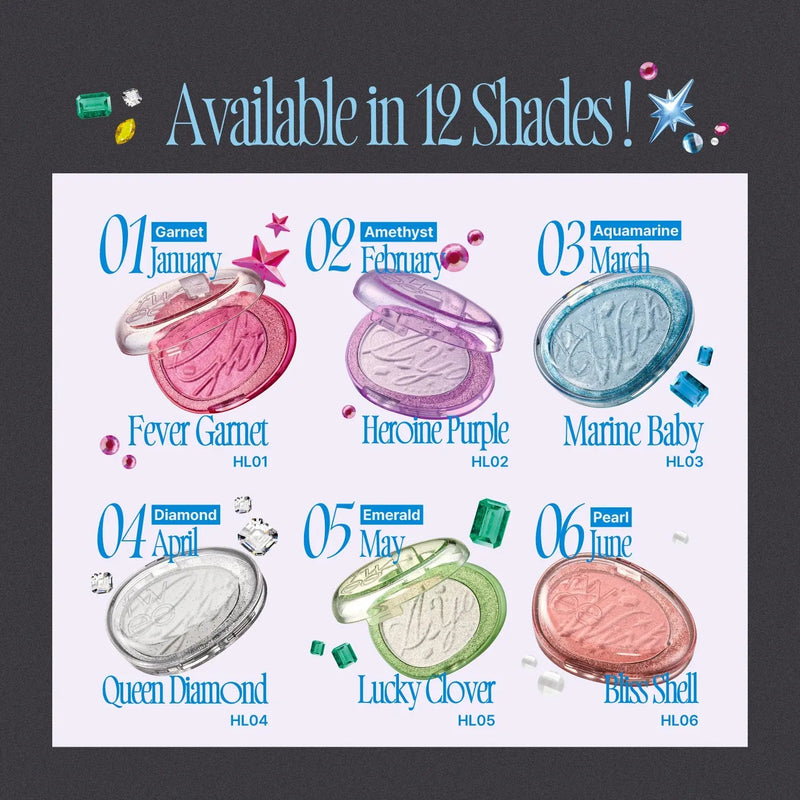 Fwee Fwee Glitz Stone Highlighter HL08 Wish Moon