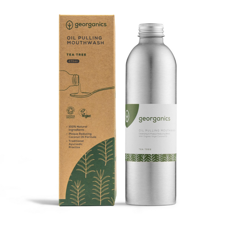 Georganics Oil Pulling Mouthwash Tea Tree