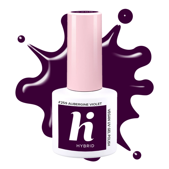 Hi Hybrid 259 Aubergine Violet UV Gel Polish