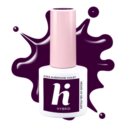 Hi Hybrid 259 Aubergine Violet UV Gel Polish