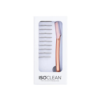 Isoclean Dermablade With 10 Replacement Blades Rose Gold