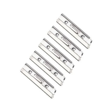 Isoclean Facial Dermablade Razor With 6 Replacement Blades Silver