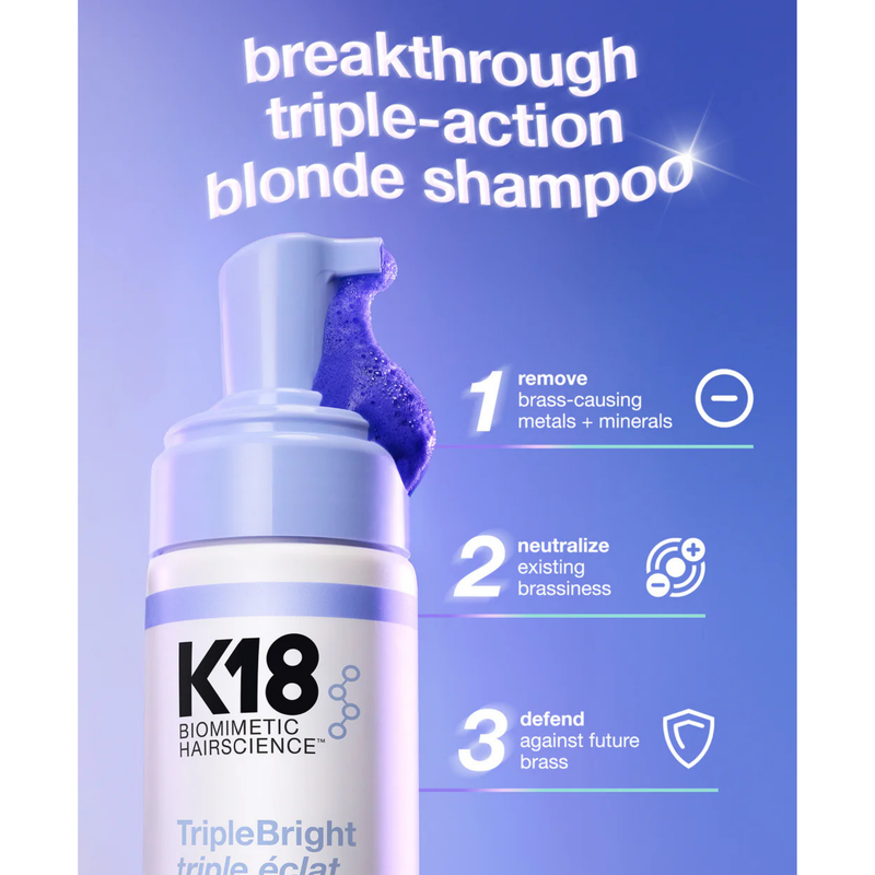 K18 Hair TripleBright Oxidation Defense Purple Shampoo