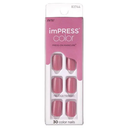 Kiss Impress Color Press-On Nails Petal Pink