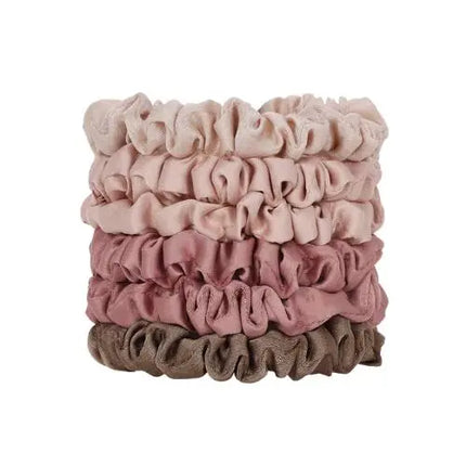 Kitsch Ultra Petite Satin Scrunchies Terracotta