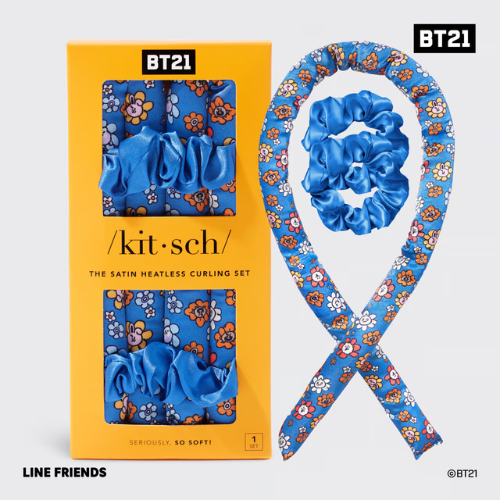 Kitsch x BT21 Heatless Curling Set Universtar