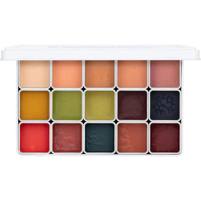 Kryolan Professional Make-up FX Design Color Palette 15 Colors Special FX