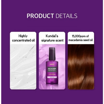 Kundal Macadamia Hair Serum English Rose