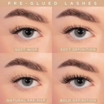 Lola's Lashes Press On Lashes Premapped Natural