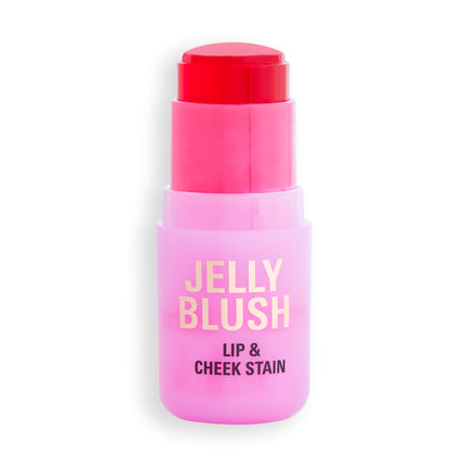 Makeup Revolution Jelly Blush Stick Lip and Cheek Stain Strawberry Pink