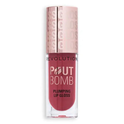 Makeup Revolution Pout Bomb Plumping Gloss Wild Mauve Pink