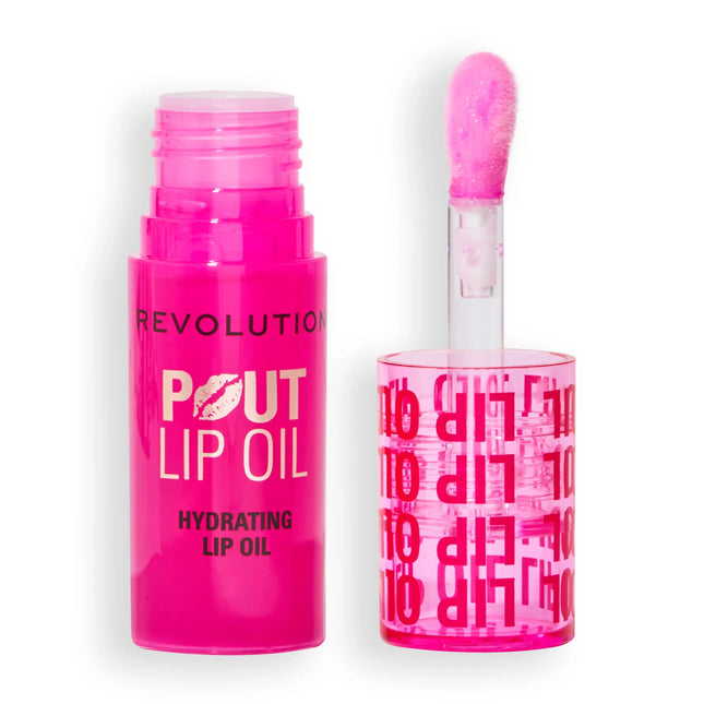 Makeup Revolution Pout Lip Oil Raspberry Pink