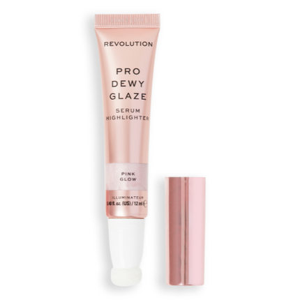 Makeup Revolution Pro Dewy Glaze Serum Highlighter Pink Glow