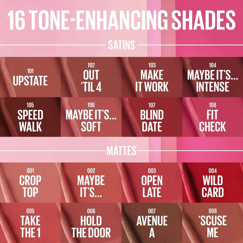 Maybelline Maybe It's Serum Lipstick 001 Crop Top