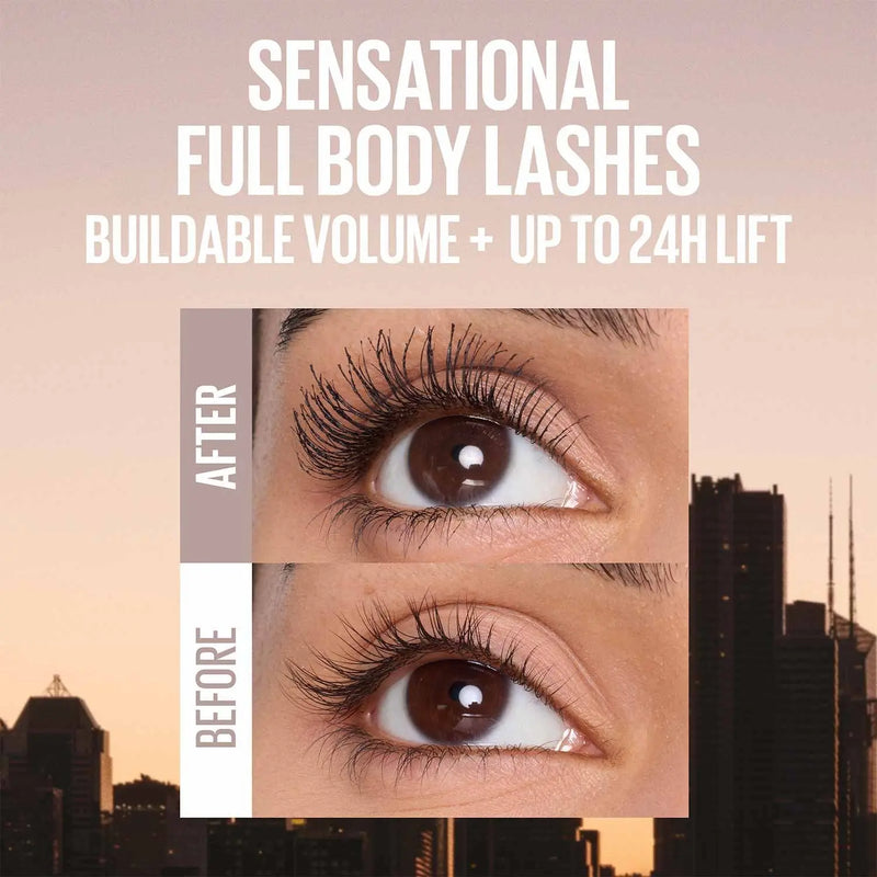 Maybelline Sensational Body Mascara Waterproof Black