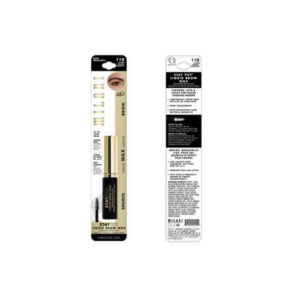 Milani Stay Put Liquid Brow Wax Clear