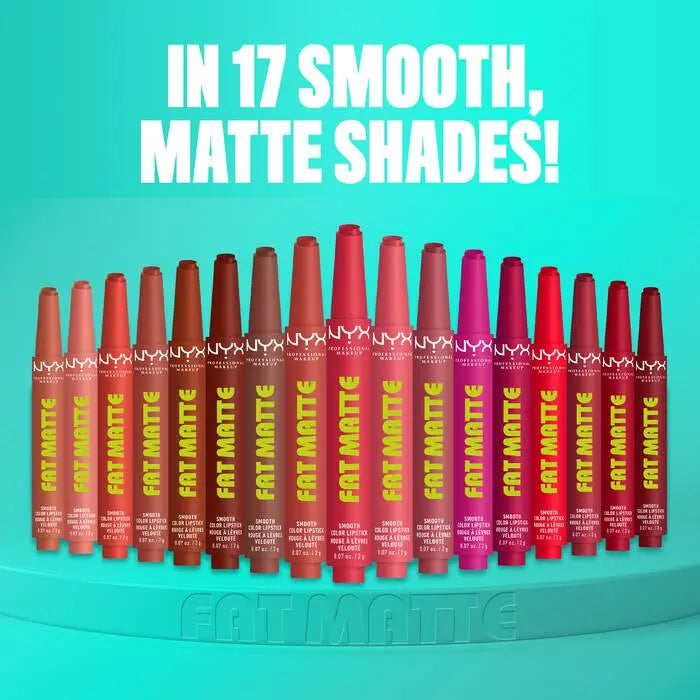 NYX Professional Makeup Fat Matte Smooth Color Lipstick Scarlet Snuggles