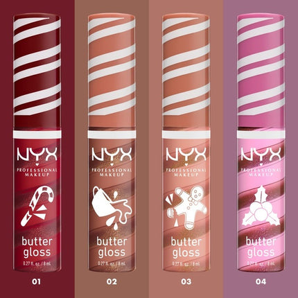 NYX Professional Makeup Holiday Collection Butter Gloss 01 Peppermint Swirl